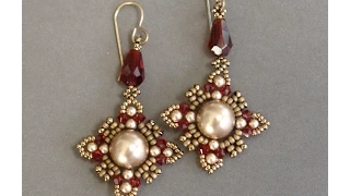 Sidonia's handmade jewelry - Oriental earrings - Beading tutorial