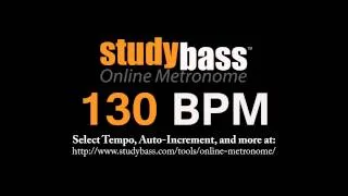 130 BPM Online Metronome (3 min) | StudyBass