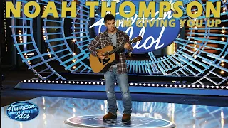 Noah Thompson American Idol 2022 Austin Audition Giving You Up
