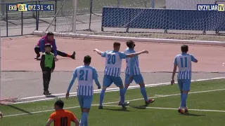 Голы забитые нашей командой в матче ""Экибастуз" - "Qyzyljar"  1:3