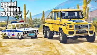 ПОГОНЯ В GTA 5 - ГЕЛИК 6X6 БРАБУС УЕЗЖАЕТ ОТ КОПОВ! ЖЕСТКАЯ ПОГОНЯ НА ГЕЛИКЕ! ⚡ГАРВИН