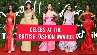 celebrities at the BRITISH FASHION AWARDS #dualipa