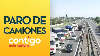 "ES UNA INFRACCIÓN": El polémico paro de camioneros en plena carretera - Contigo en La Mañana