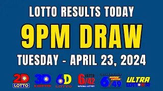 9PM Lotto Result Today April 23, 2024 (Tuesday) Ez2 Swertres, 6D, 6/42, 6/49, 6/58 PCSO