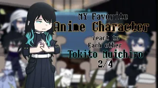 |My Favorite Anime character react to each other|2/4|🇷🇺🇺🇲|Muichiro Tokito/Kimetsu no yaiba|By:End|