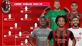 💣BOMBA +++AC MILAN 2024/25+++ CON ANIMAZIONE GRAFICA [Potential Lineup] Milan Hello🔴⚫️