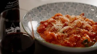 GNOCCHI WITH SPICY TOMATO & MASCARPONE SAUCE