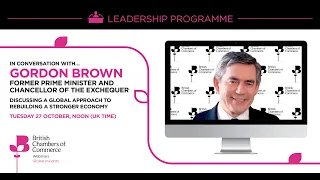 Dr. Adam Marshall in conversation with Gordon Brown