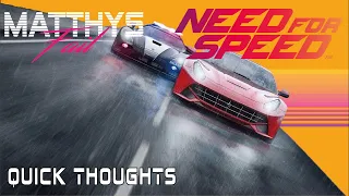 WHAT THE HELL Happened To NEED FOR SPEED?! Part 1 - Quick Thoughts