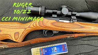 Shooting CCI Minimags with a Ruger 10/22 Target Rifle