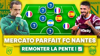 🔰 MON MERCATO PARFAIT DU FC NANTES !! "REMONTER LA PENTE" 📈