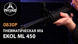 Пневматическая винтовка Ekol ML 450 (M16, телескоп. приклад, 3 Дж)