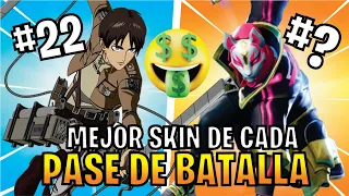 LA MEJOR SKIN de cada PASE de BATALLA