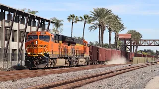 Trains in Fullerton 01/27/2024 Feat. BNSF 3689 Dropping Ballast, PHRs, NS, Amtraks, Metrolink & More