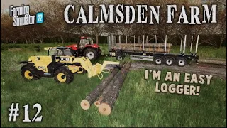 FS22 | CALMSDEN FARM | #12 | I’M an EASY LOGGER! | Farming Simulator 22 PS5 Let’s Play.