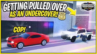 Getting *PULLED OVER* As an UNDERCOVER COP In ERLC! // Roblox ER:LC