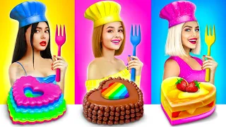 Tantangan Hias Kue | Gadget Dapur Kaya vs Bangkrut oleh Pertunjukan Permen RATATA COOL