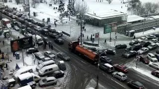 traffic on the roads in Moscow