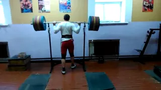 Евгений Шавченко, приседания - 250 кг - raw в ТА стиле.