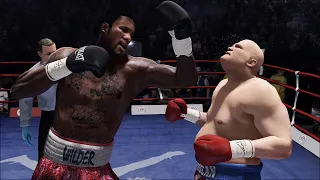 Deontay Wilder vs Butterbean FULL FIGHT | Fight Night Champion AI Simulation