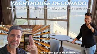 Yachthouse, andar intermediário, super mobiliado pra quem gosta de VINHO