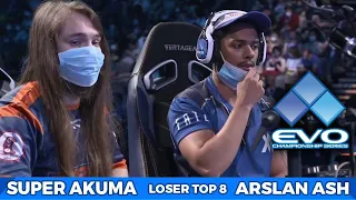 EVO 2022 Tekken 7  FATE  RB Arslan Ash vs CRAZY Super Akouma | Losers Quarterfinal