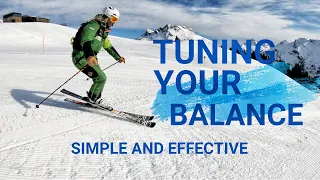 Every skier simple ski balance tuning drill
