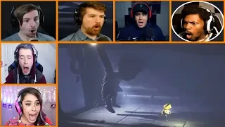 Let's Players Reaction To Being Chased By The Janitor | Little Nightmares