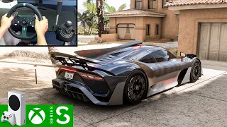 Forza Horizon 5 (Xbox Series S) 1000HP Mercedes-AMG ONE | Steering Wheel Gameplay