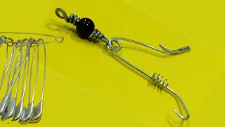 Check out this amazing fishing tool | double hook with safety pin | do it yourself