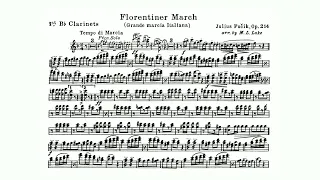 Julius Fučík: "Florentiner Marsch," Op. 214 - 1st B-flat Clarinet