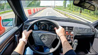 1998 Mercedes-Benz C S202  [1.8 122HP] | POV Test Drive #1202 Joe Black