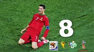 Cristiano Ronaldo - Wszystkie bramki na Mistrzostwach Świata ᴴᴰ