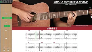 What A Wonderful World Guitar Cover Louis Armstrong 🎸|Tabs + Chords|