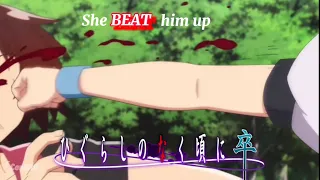 Higurashi When They Cry ~ Sotsu / Episode 7, Rena punches Keiichi