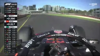 Sergio Perez onboard overtake on Yuki Tsunoda Australian GP 2023