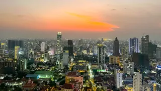 Phnom Penh Amazing Night Views | Skybar in Phnom Penh