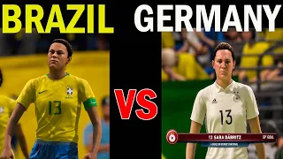 Brazil vs Germany Women Champions Cup FINAL FIFA 19 Gameplay 2021