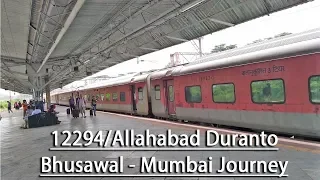 The Fast and The Furious - 12294/Allahabad Duranto (Bhusawal - Mumbai Journey) #SpeedShow