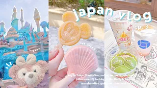 japan vlog ep. 3 🍨// going to tokyo disneysea, cute food, merch, and rides!