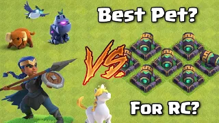 Best Pet for Royal Champion? ALL PETS VS MAXED CANNON | Clash of Clans