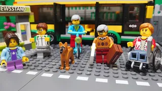 LEGO City Comaptible Bus Station Building Block Speed Build