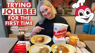 Trying Jollibee for the First Time | Most Popular Food Chain in the Philippines