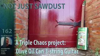 Olive Oil Tin Can Guitar. (the making of)