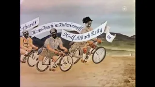 Immer die Radfahrer (1958) opening title