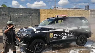 PCCE : Dia de lavar o PÉROLA NEGRA ! Viatura Polícia civil do Ceará!