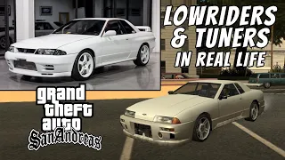 GTA San Andreas Cars in Real Life | Tuners and Lowriders