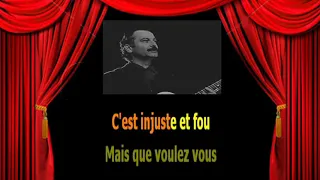 Karaoké Georges Brassens   Le bistrot