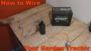 How to Wire Your Old Garden Tractor w/ Battery Ignition and Stator Charging