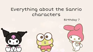 Everything you need to know about Sanrio characters :)